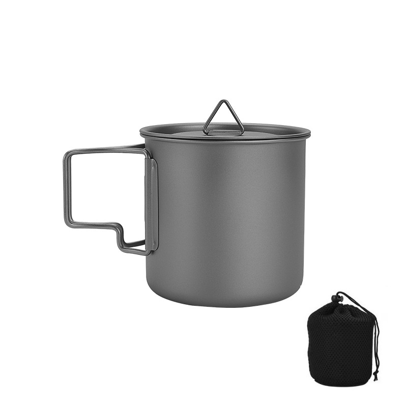 Camping Cooking And Eating - Taza de camping de titanio con