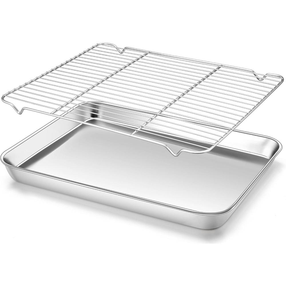 Camping Cooking Tray - Bandeja para hornear multifunción con rejilla