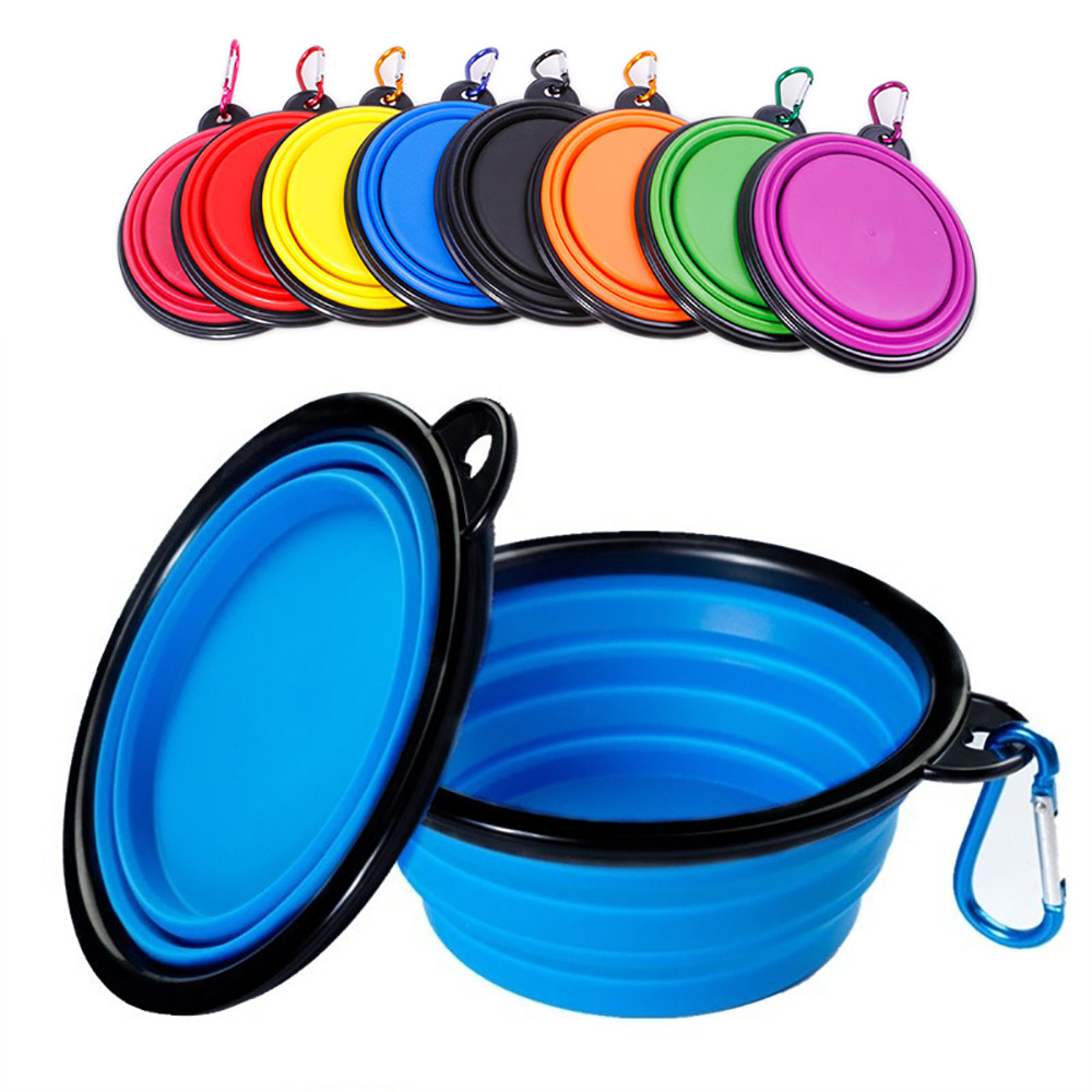 Camping Cooking And Eating - Tazón Plegable de Silicona para Perros,