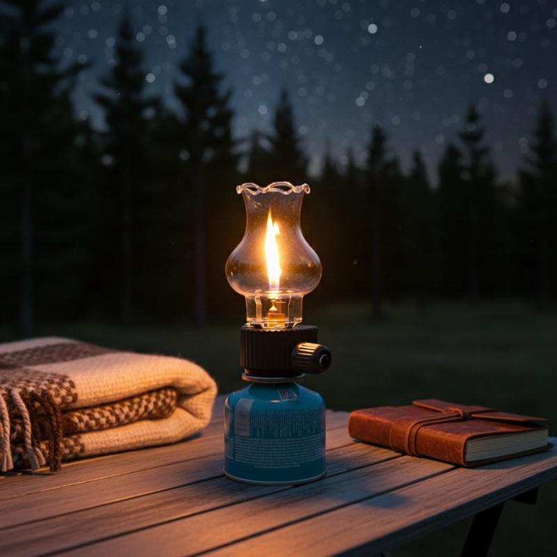 Camping Cooking Hob - Lámpara de Gas Butano Portátil Compacta