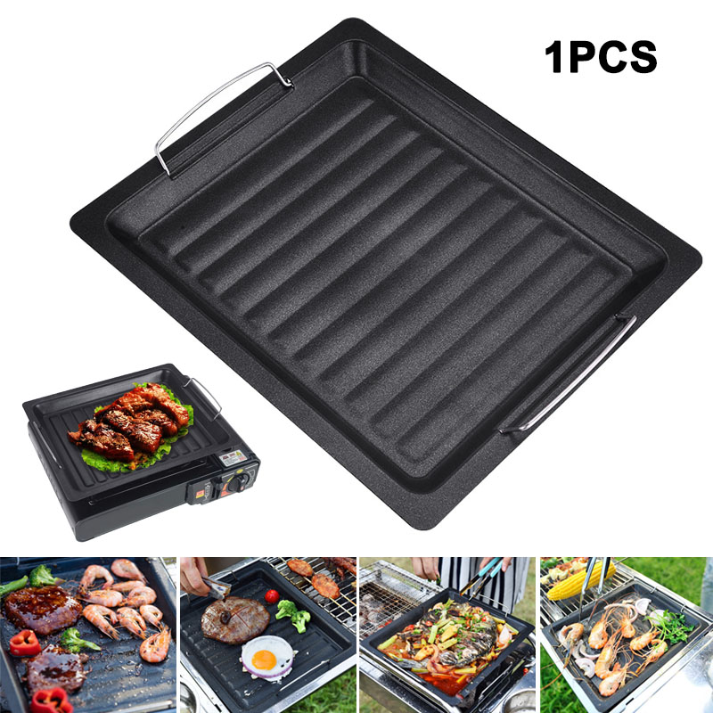 Camping Cooking Tray - Sartén cuadrada gruesa para exteriores con