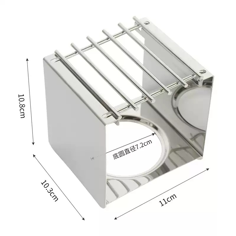 Camping Cooking Utilities - Soporte Cuadrado de Acero Inoxidable para