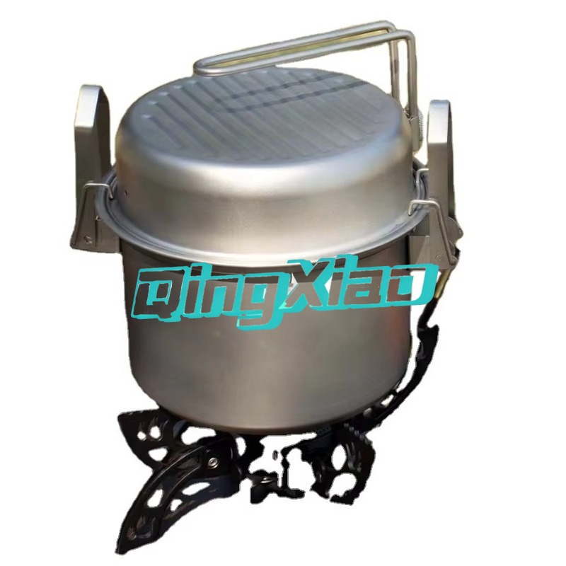 Camping With Cooking - Olla Multifuncional de Acero Inoxidable 304