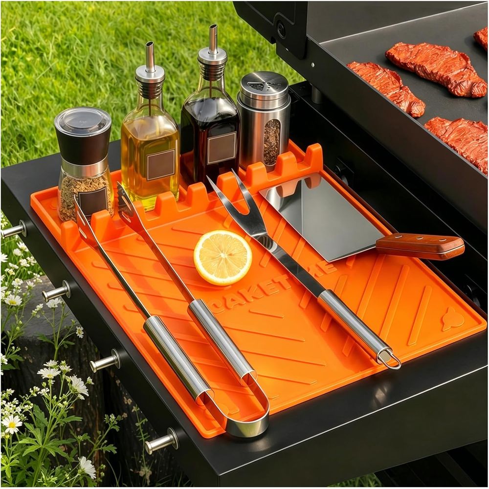 Camping With Cooking - Tapetes de Silicona para Parrilla o