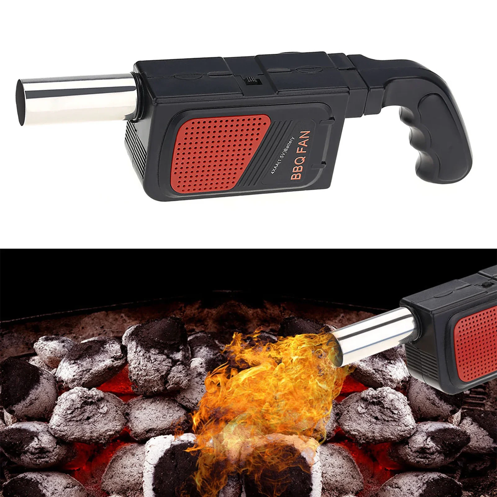 Camping Cooking Utilities - Ventilador Eléctrico Portátil para Barbacoa, Soplador