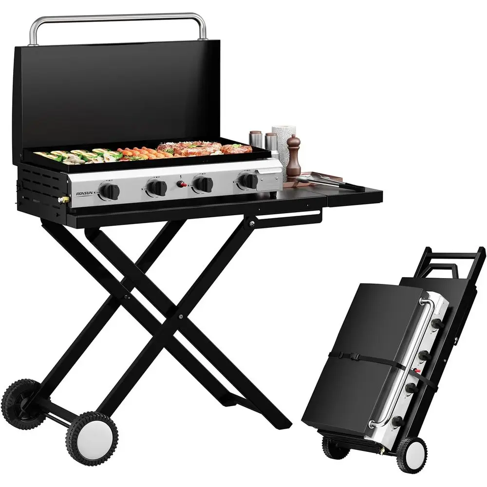 Camping Cooking Tray - Plancha Portátil de Propano de 4