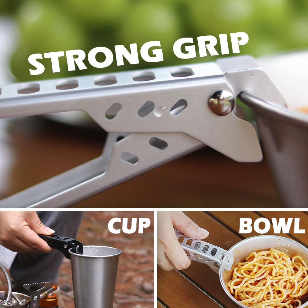Pinza para ollas resistente al - Camping Cooking Accessories Set reseña y precio