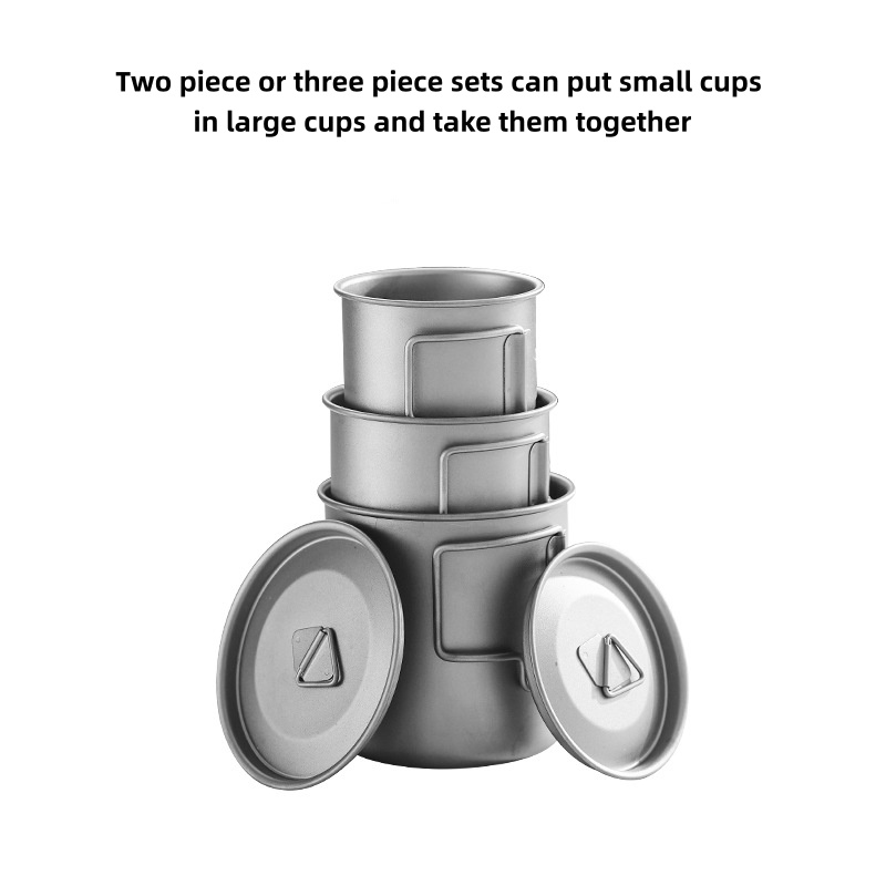 Taza de camping de titanio con - Camping Cooking And Eating reseña y precio
