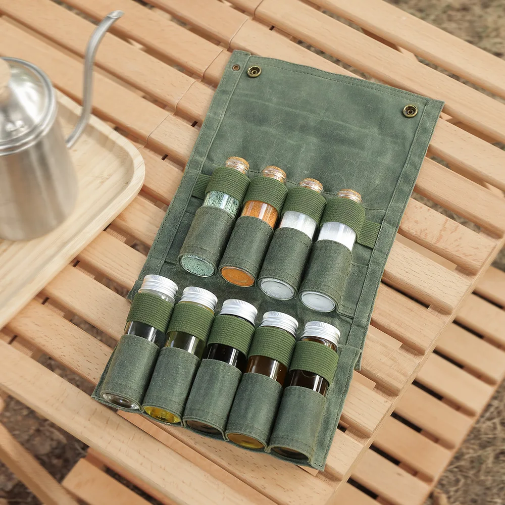 Juego de botellas de condiment - Camping Cooking Equipment Bag reseña y precio