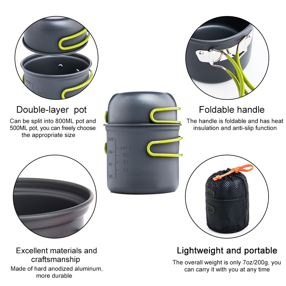 Widesea-utensilios de cocina p - Quechua Camping Cooking Set reseña y precio