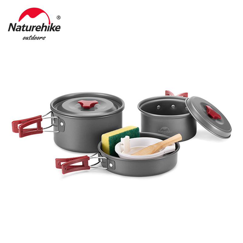 Naturehike-Olla ultraligera pa - Quechua Camping Cooking Set reseña y precio