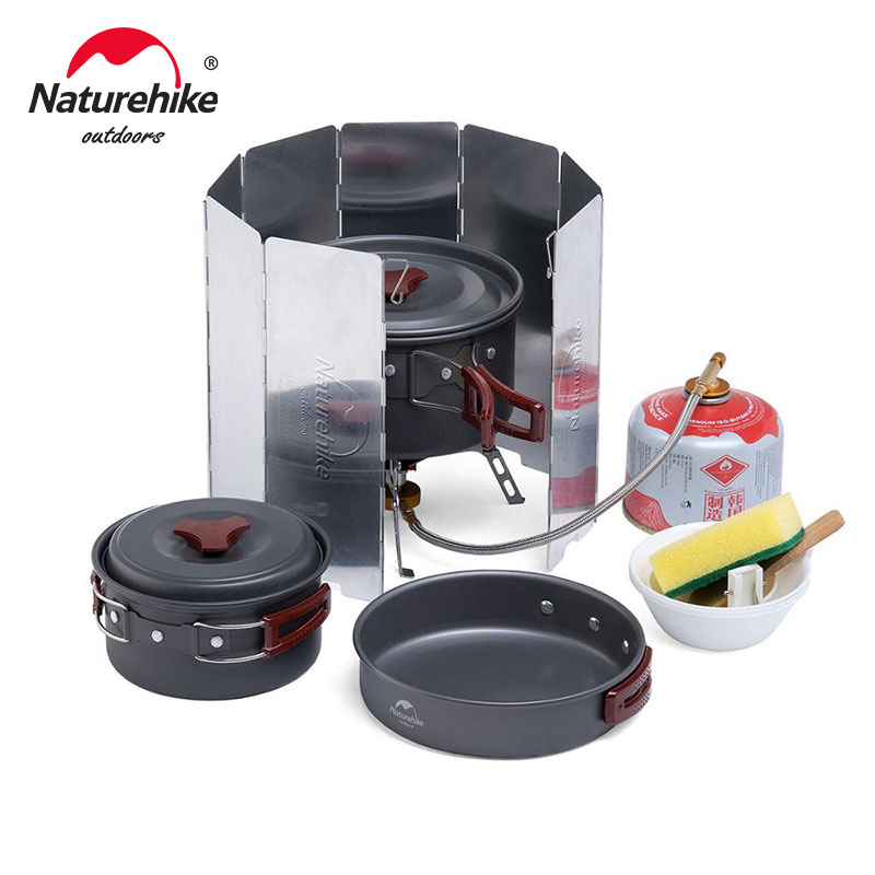Naturehike-Olla ultraligera pa - Quechua Camping Cooking Set reseña y precio