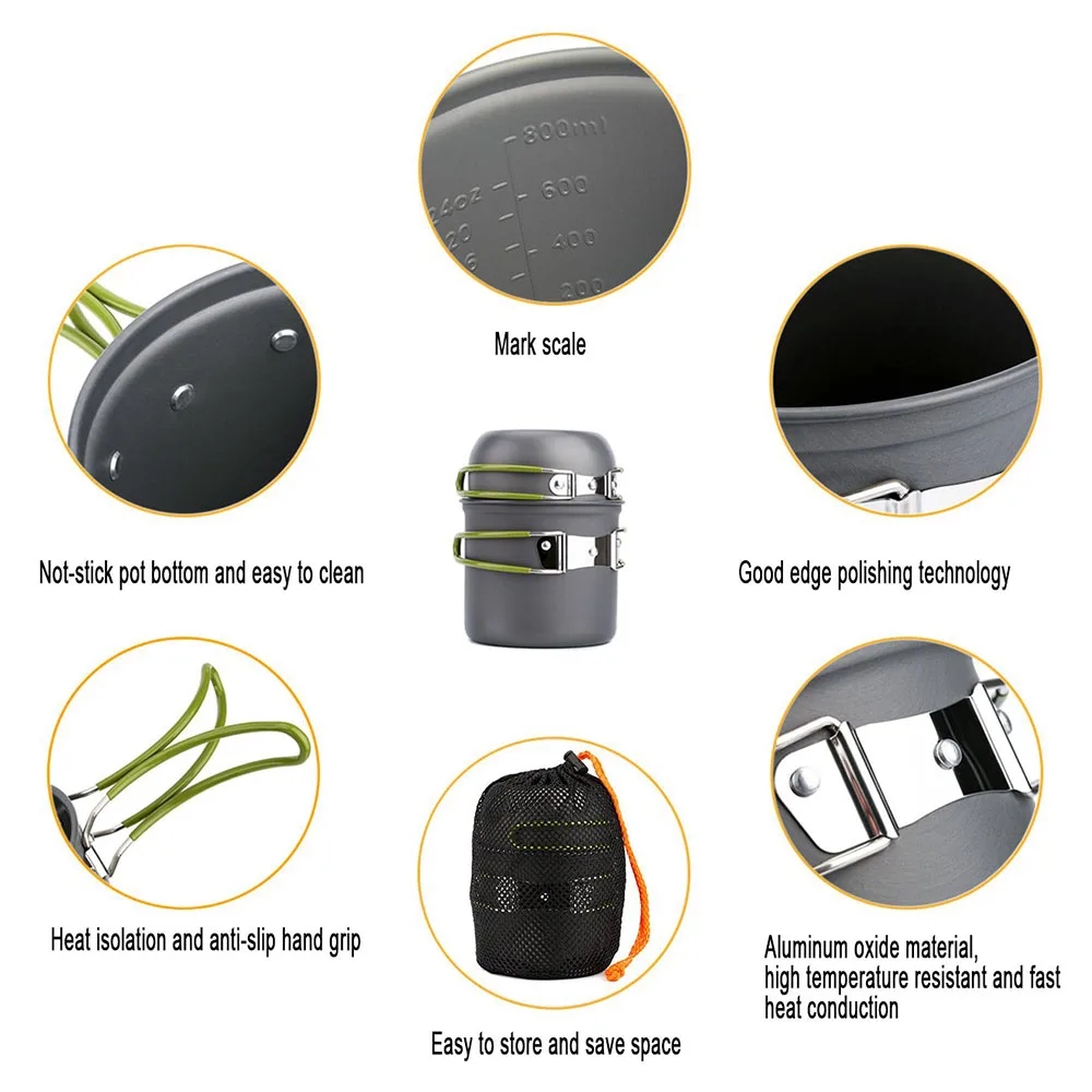 Utensilios de cocina para acam - Camping Cooking Accessories Set reseña y precio