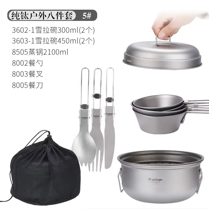 Juego de Utensilios de Cocina  - Camping Cooking Set With Kettle reseña y precio