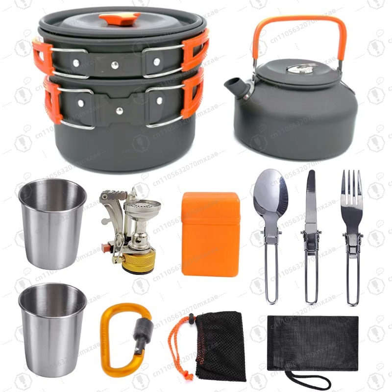 Utensilios de cocina de alumin - Camping Cooking Accessories Set reseña y precio