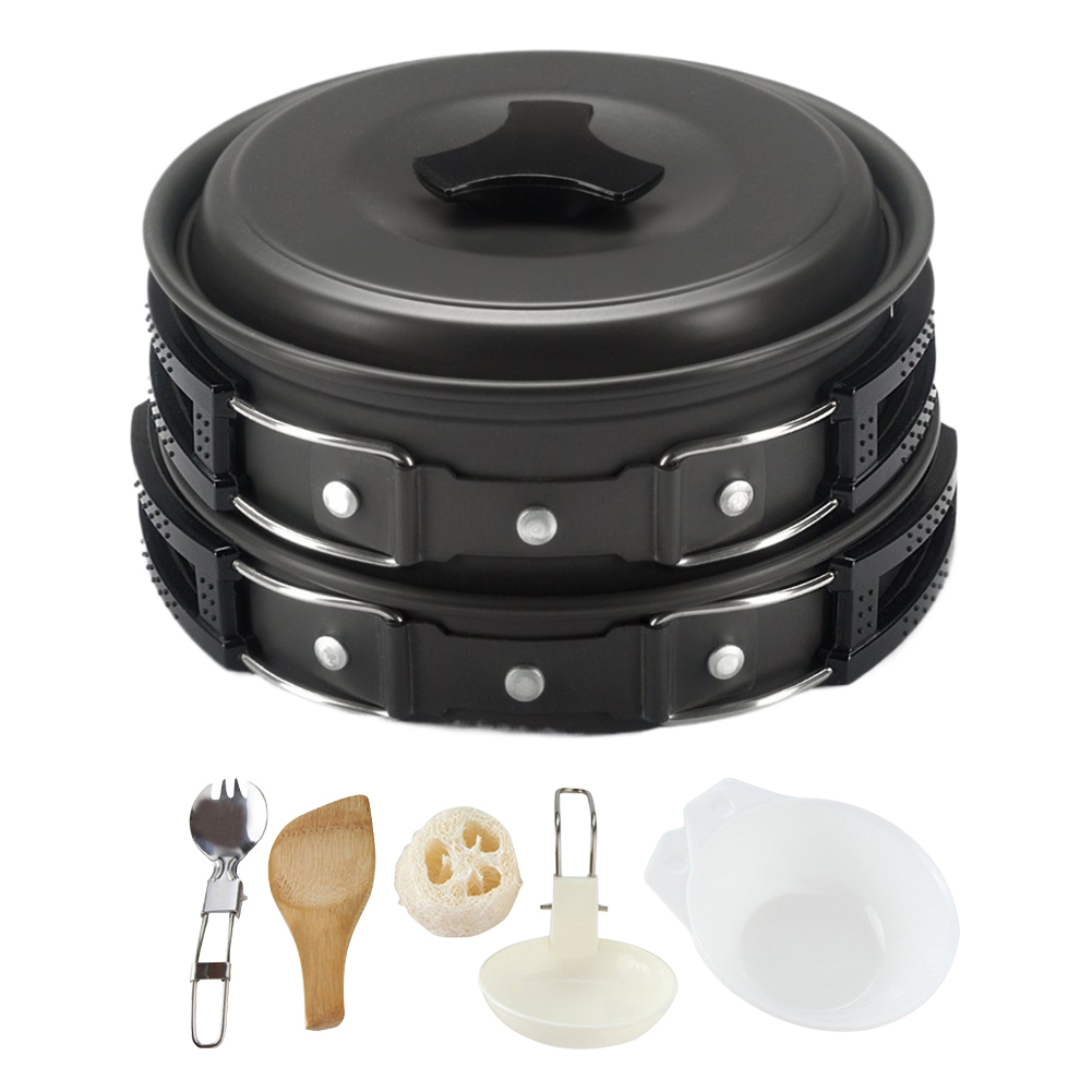 Juego de ollas y sartenes para - Camping Cooking Equipment Bag reseña y precio