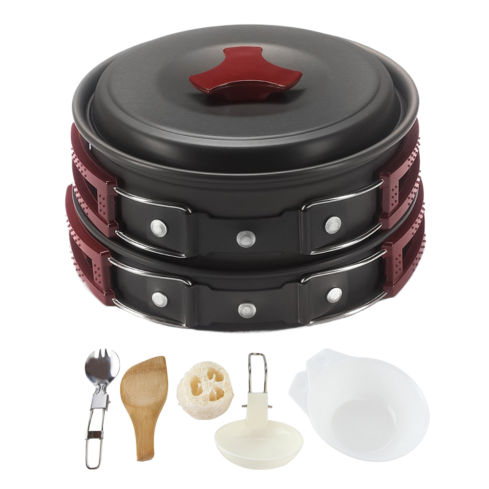 Juego de ollas y sartenes para - Camping Cooking Equipment Bag reseña y precio
