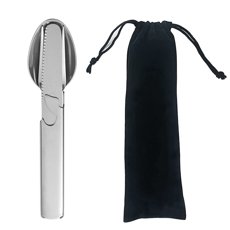 4 unids/set portátil de acero  - Quechua Camping Cooking Set reseña y precio