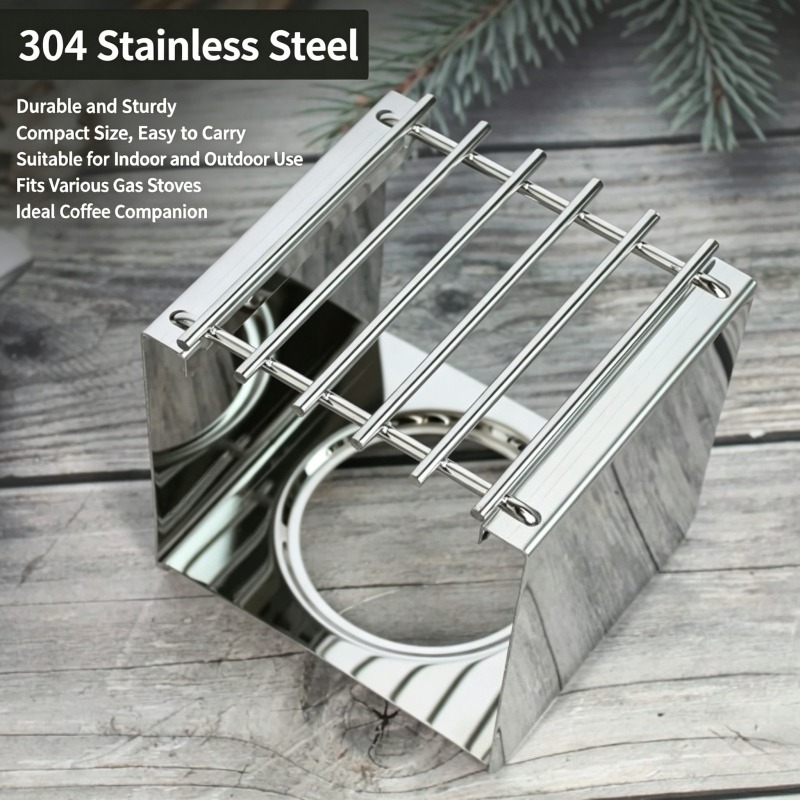 Soporte Cuadrado de Acero Inox - Camping Cooking Utilities reseña y precio