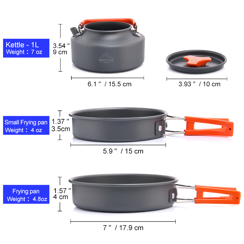 Widesea-Juego de utensilios de - Quechua Camping Cooking Set reseña y precio