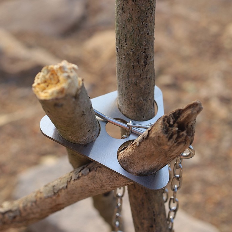 Trípode de Acero Inoxidable pa - Camping Cooking Accessories Set reseña y precio