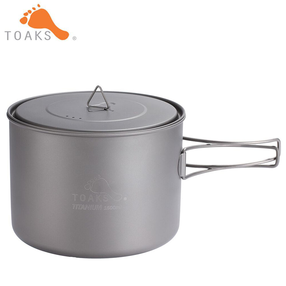 TOAKS-Olla de titanio 3 en 1 p - Camping Cooking Utilities reseña y precio