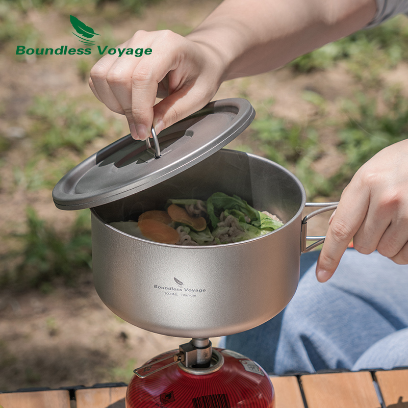 Olla de Camping de titanio Bou - Camping Cooking Utilities reseña y precio
