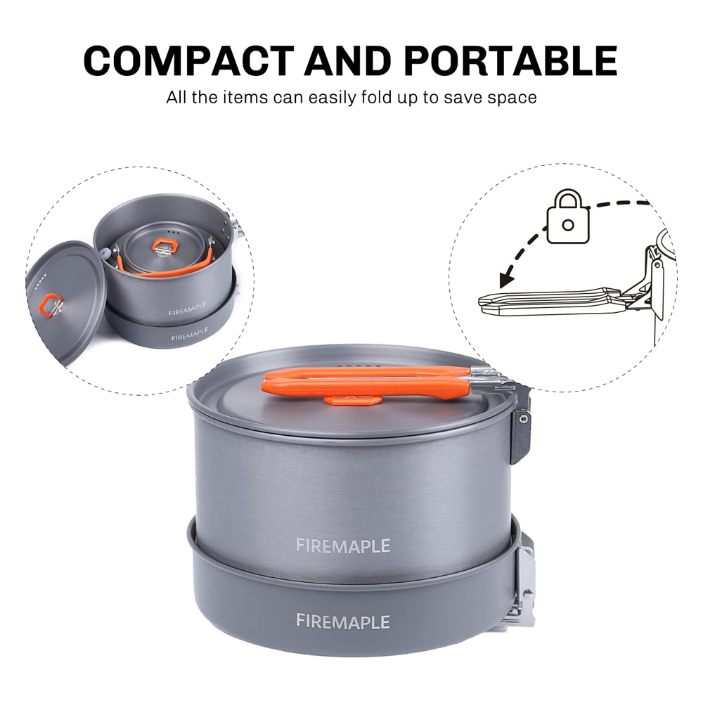 Fire Maple utensilios Camping  - Quechua Camping Cooking Set reseña y precio